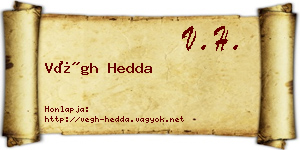 Végh Hedda névjegykártya